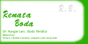 renata boda business card